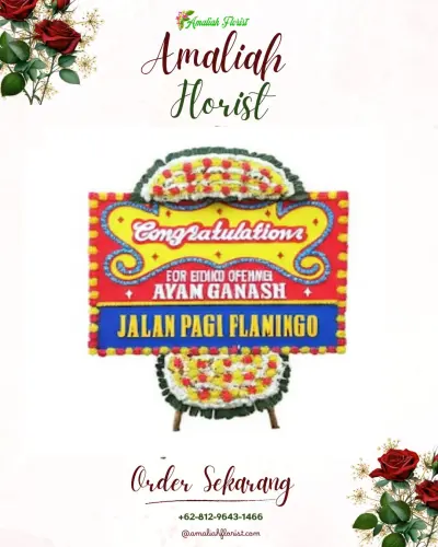 Bunga Papan Congratulation di Kalirejo